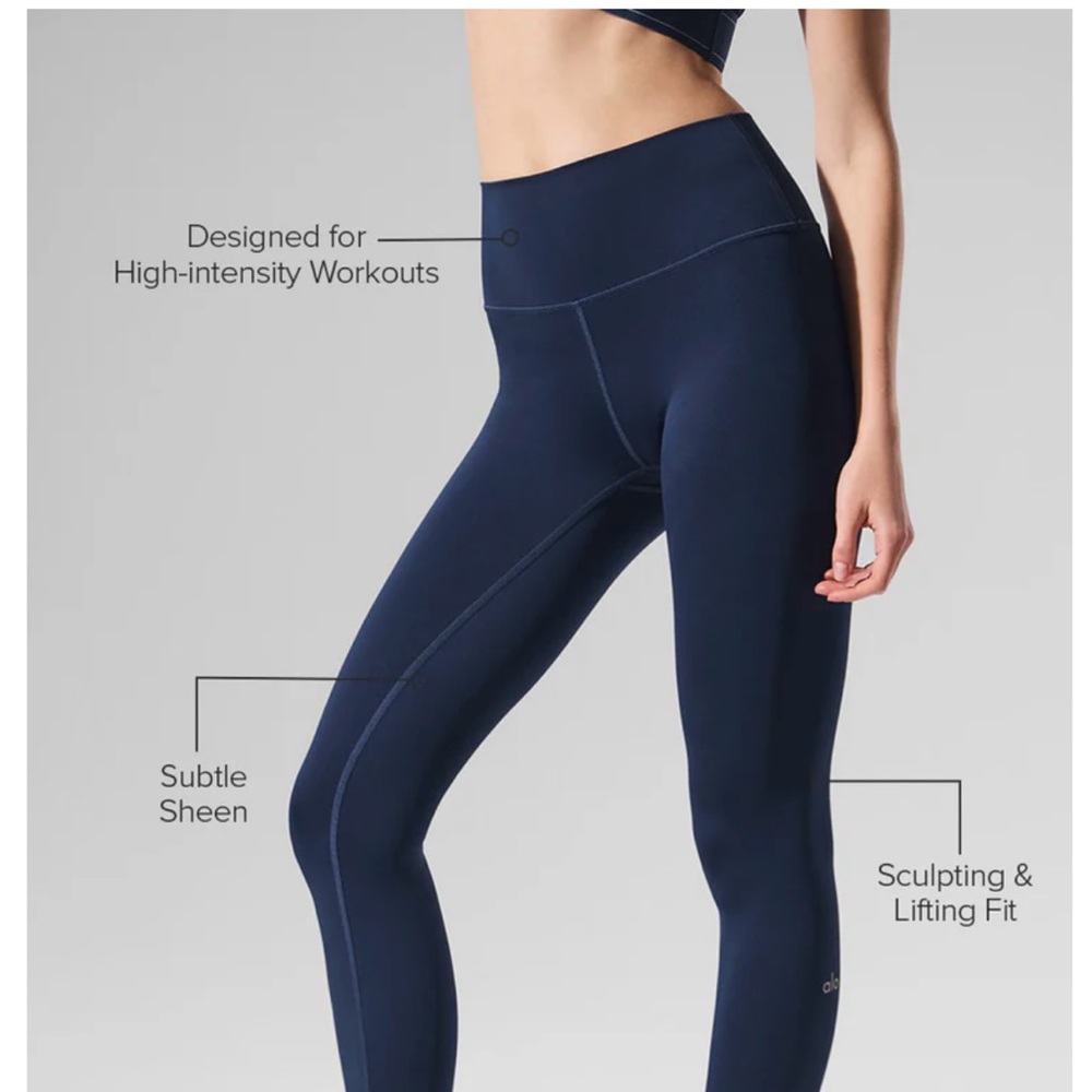 Alo 7/8 high waist airlift leggings Medium - Navy